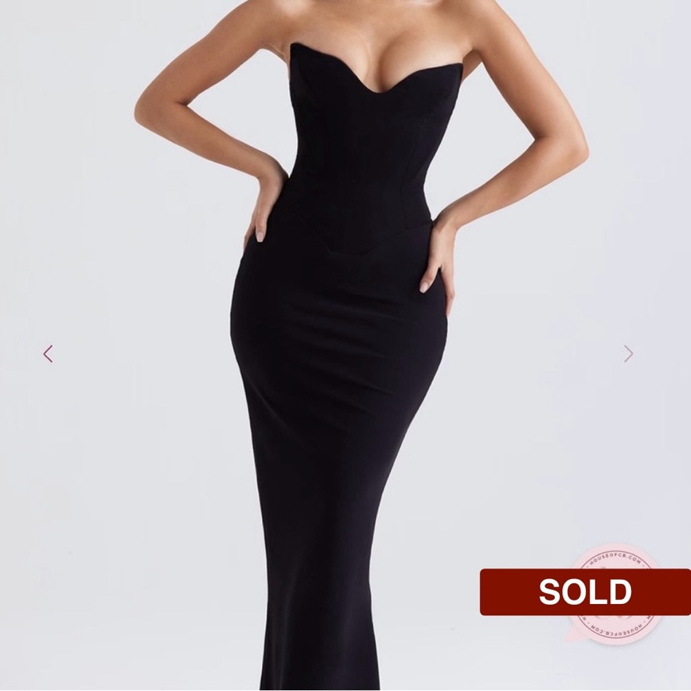 House of CB Sabine Dress- Black (M) NWT!!